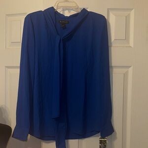 INC International Concepts Royal Blue Blouse